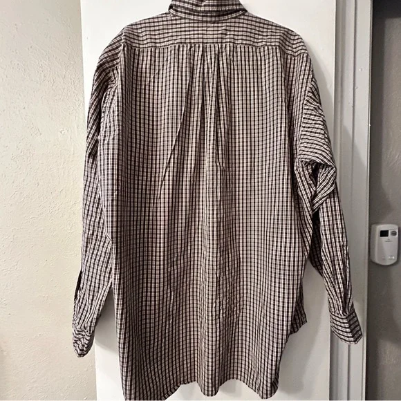 Ralph Lauren Men's Brown Plaid Shirt Size XL - Picture 10 of 11